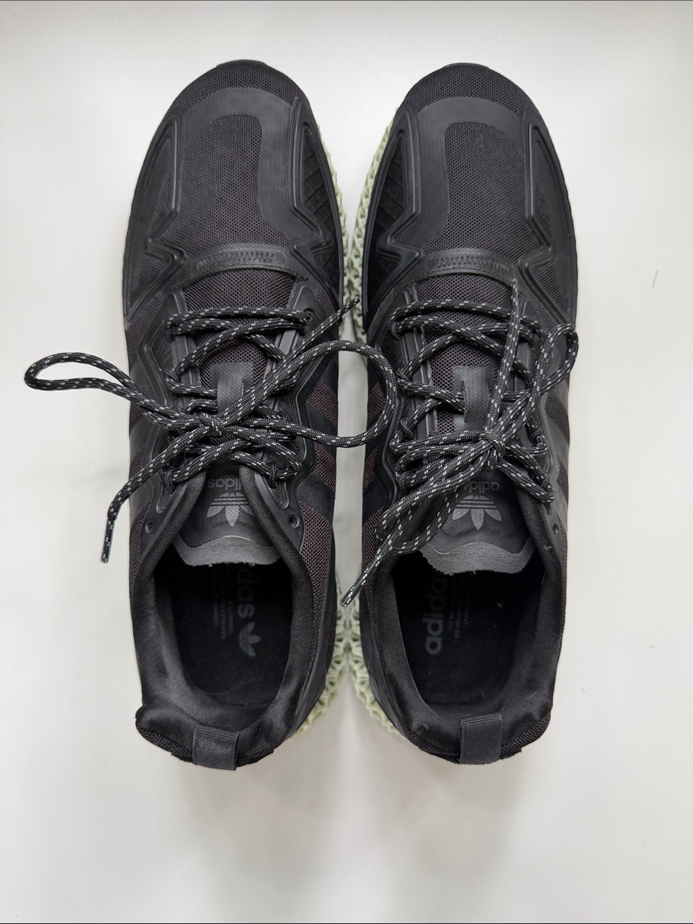 adidas 4DFWD Black and Green Men's Athletic Sneakers